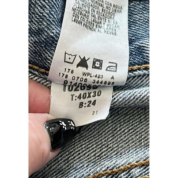 Levis Strauss Signature Regular Fit Mens Sz 40 x 30 (Act 38 x 29) Straight Jeans - Picture 7 of 9